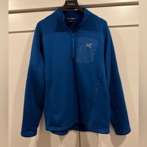 Arc'teryx RHO Heavyweight Vintage Vibrant Blue Fleece 1/4 Zip